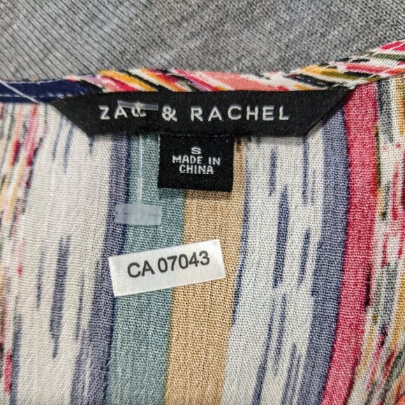 Zac & Rachel Women's Tie Front Striped Top | Size S - Picture 5 of 7